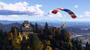 Vista de Tóquio no Microsoft Flight Simulator com o World Update 20